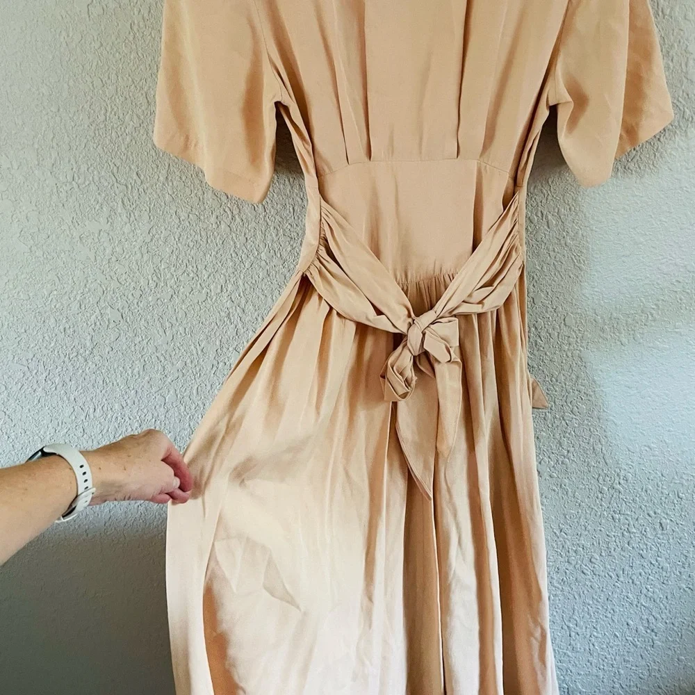 Vintage Peach Midi Dress - Picture 8 of 16